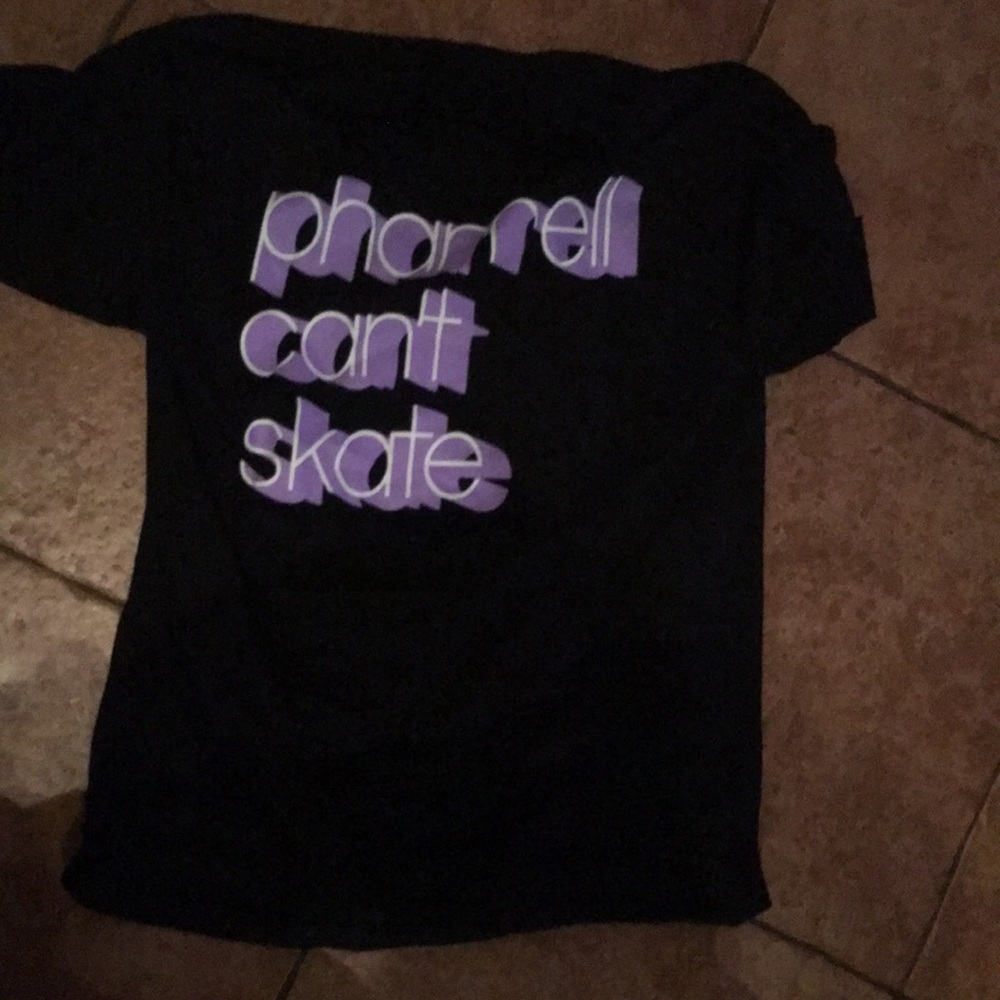 Pharrell can’t skate shirt extra large brand new black nice soft fit comfy!